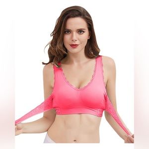 New Pink cross cross bra size xxxl